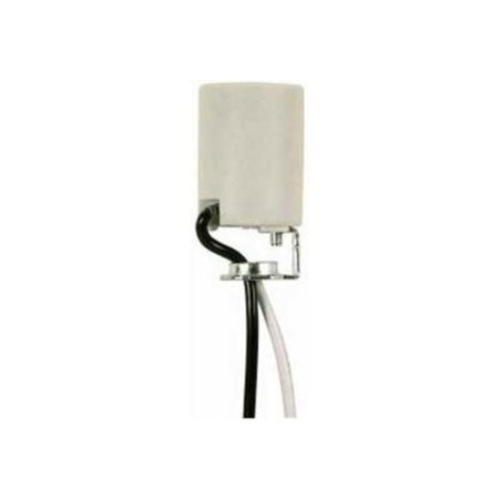 SATCO Satco 90-1555 Intermediate Base Porcelain Socket w/8-in. Leads 90/1555